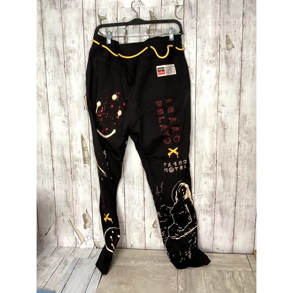 TANGO HOTEL Men's Isaac Pelayo Grapic Woven Pants Size L - Picture 2 of 5